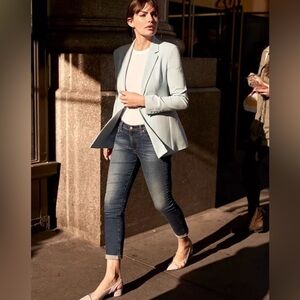 AG Adriano Goldschmied Dark Wash Cigarette roll up jeans